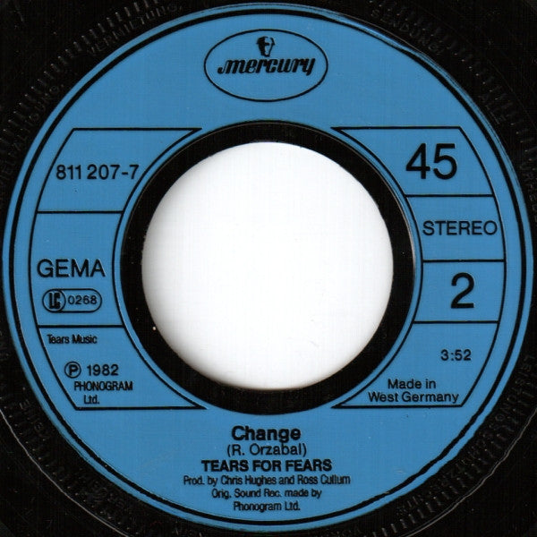 Tears For Fears : Mad World / Change (7", Single)
