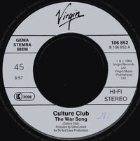 Culture Club : The War Song (7", Single)