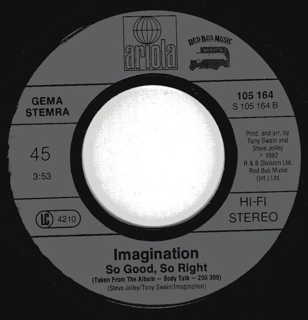 Imagination : Changes (7", Single)
