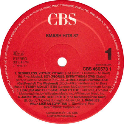 Various : Smash Hits '87 Der Flotteste Dreier Des Jahres (3xLP, Comp)