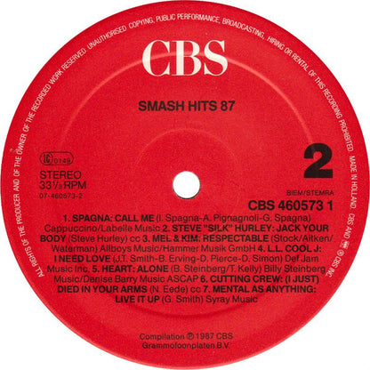 Various : Smash Hits '87 Der Flotteste Dreier Des Jahres (3xLP, Comp)