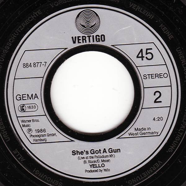 Yello : Goldrush (7", Single)