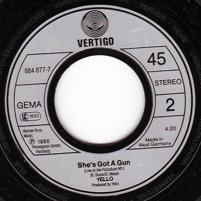 Yello : Goldrush (7", Single)