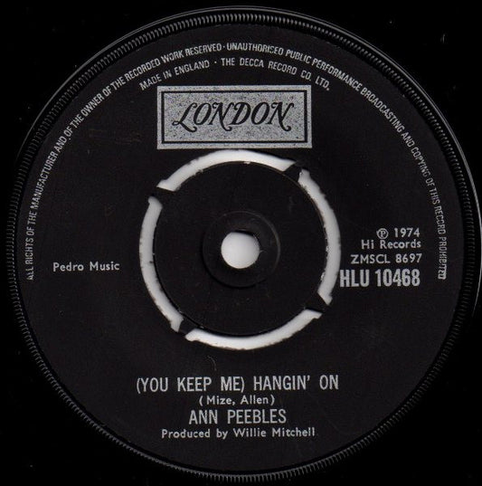 Ann Peebles : (You Keep Me) Hangin' On (7", Single)