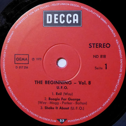 UFO (5) : The Beginning Vol. 8 (LP, Comp)
