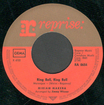 Miriam Makeba : Malayisha (7", Single)