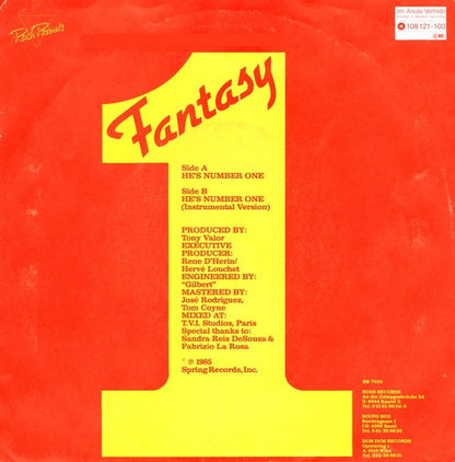 Fantasy (2) : He's Number One (7", Single)