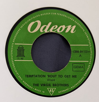 The Virgil Brothers : Temptation 'Bout To Get Me / Look Away (7", Single, Mono)
