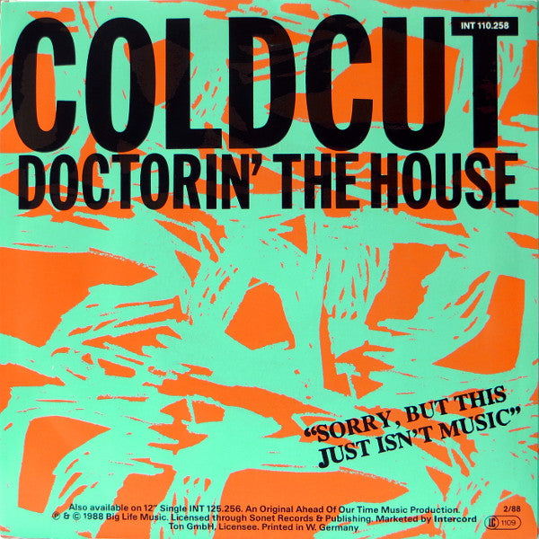 Coldcut : Doctorin' The House (7", Single)