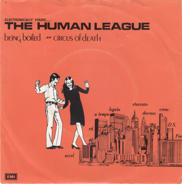 The Human League : Being Boiled / Circus Of Death (7", Single, RE)