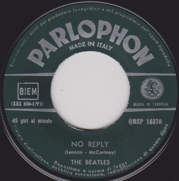 The Beatles : No Reply / Baby's In Black (7", Single, Dar)