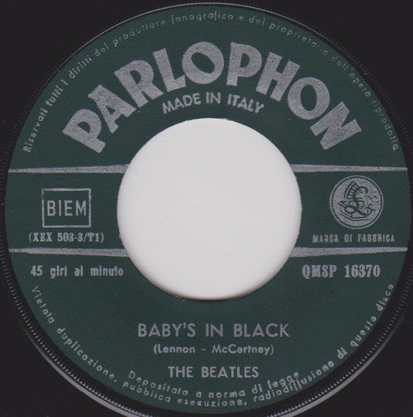 The Beatles : No Reply / Baby's In Black (7", Single, Dar)