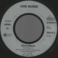 Uwe Busse : Wenn Es Nacht Wird (7", Single)