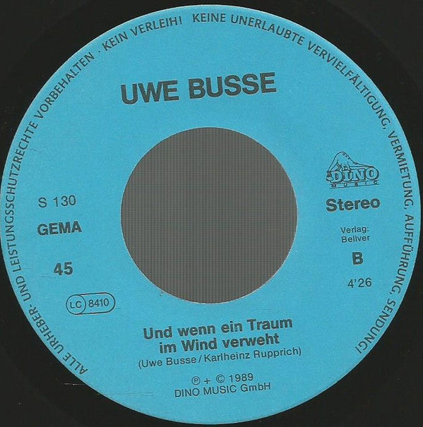 Uwe Busse : Buenos Dias Weisse Taube (7", Single)