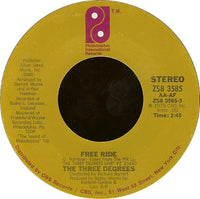 The Three Degrees : Free Ride (7")