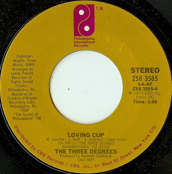 The Three Degrees : Free Ride (7")