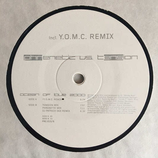 DJ Phrenetic vs. Tension  - Ocean Of Love 2000 (12") (Near Mint (NM or M-))
