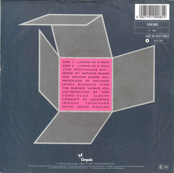 Living In A Box : Living In A Box (7", Single)