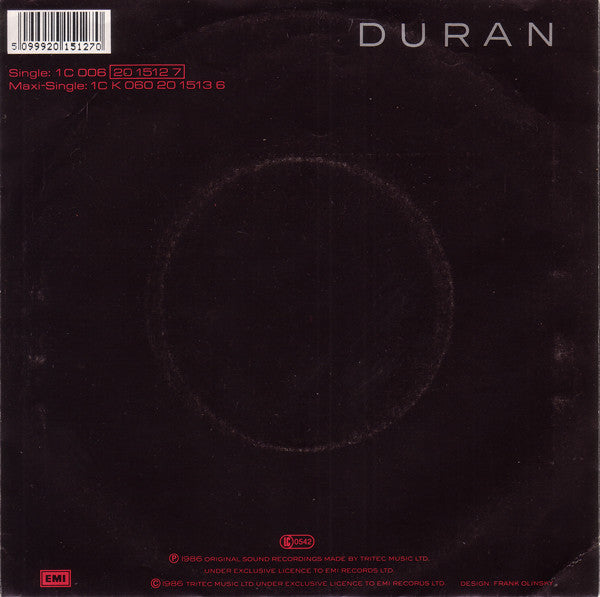 Duran Duran : Notorious (7", Single)