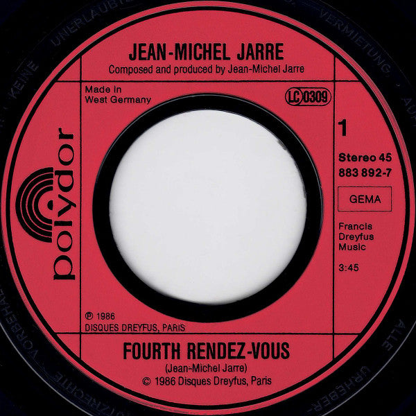 Jean-Michel Jarre : Rendez-Vous (7", Single)
