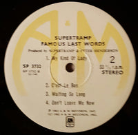 Supertramp : "...Famous Last Words..." (LP, Album)