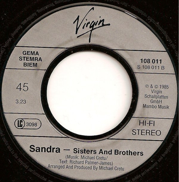 Sandra : Little Girl (7", Single)