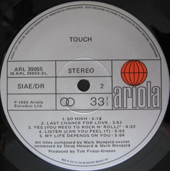 Touch (16) : Touch (LP, Album)