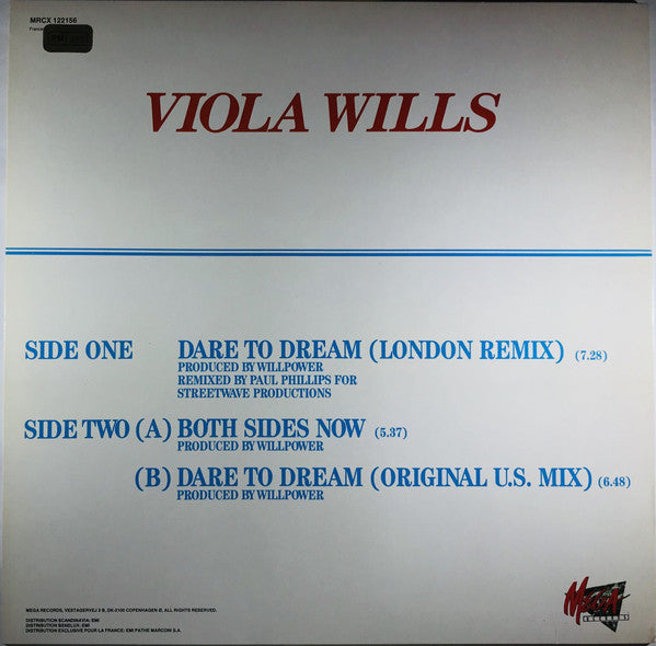 Viola Wills : Dare To Dream (12", Maxi)