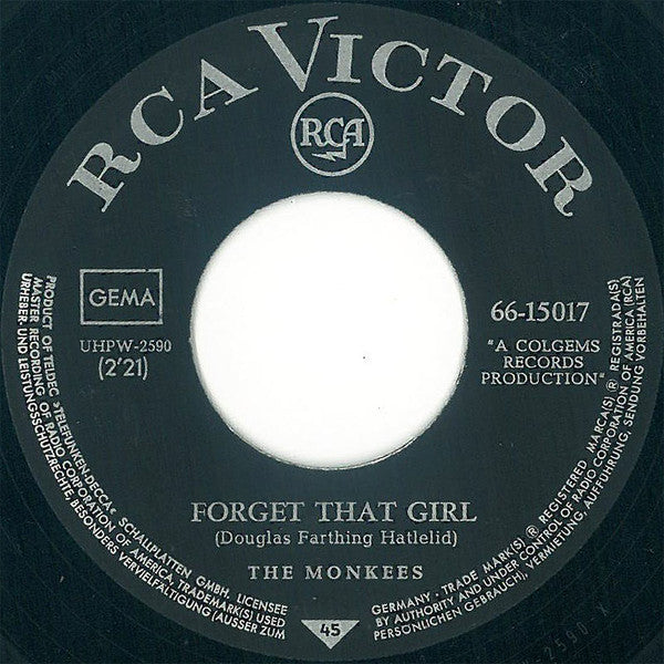 The Monkees : Alternate Title / Forget That Girl (7", Single)