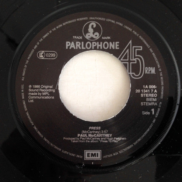 Paul-McCartney* : Press (7")