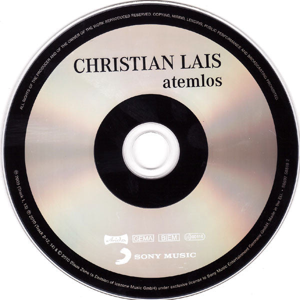 Christian Lais : Atemlos (CD, Album)