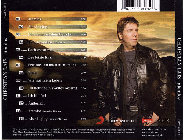 Christian Lais : Atemlos (CD, Album)