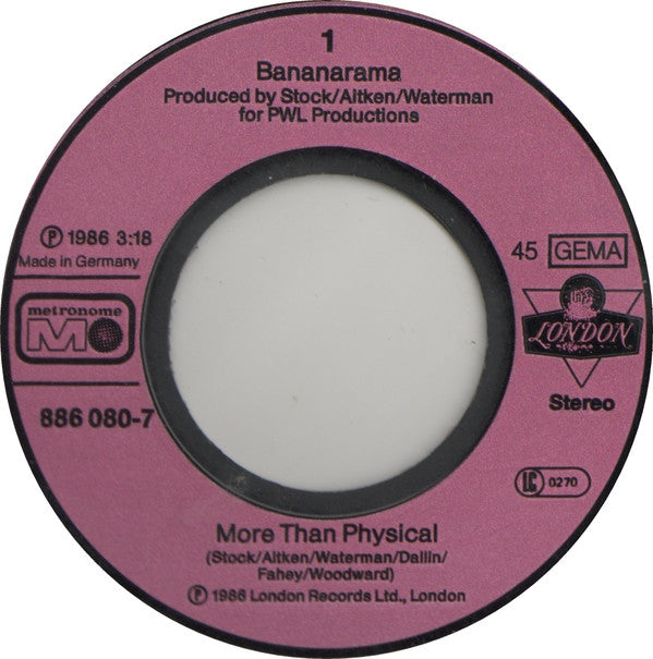 Bananarama : More Than Physical (7", Single)