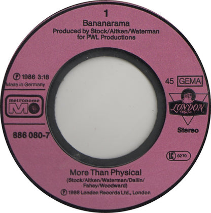 Bananarama : More Than Physical (7", Single)