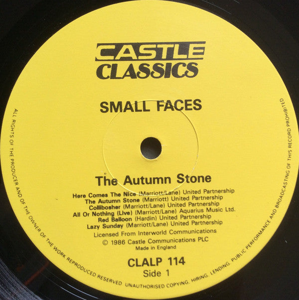Small Faces : The Autumn Stone (2xLP, Comp, RE, Gat)