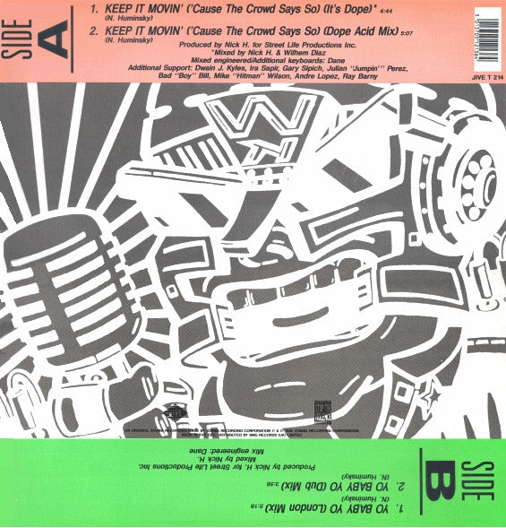 White Knight : Keep It Movin' ('Cause The Crowd Says So) (12")
