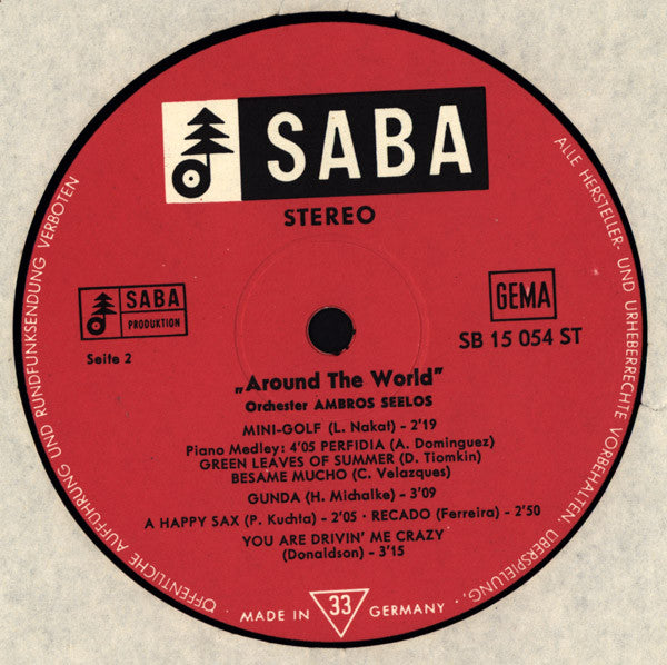 Ambros Seelos : Around The World (LP, Album)