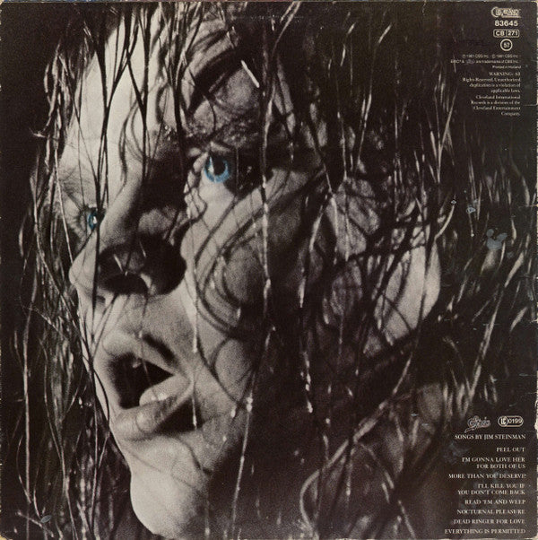 Meat Loaf : Dead Ringer (LP, Album, Whi)