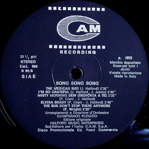 Gianfranco Plenizio : Song Song Song (LP)