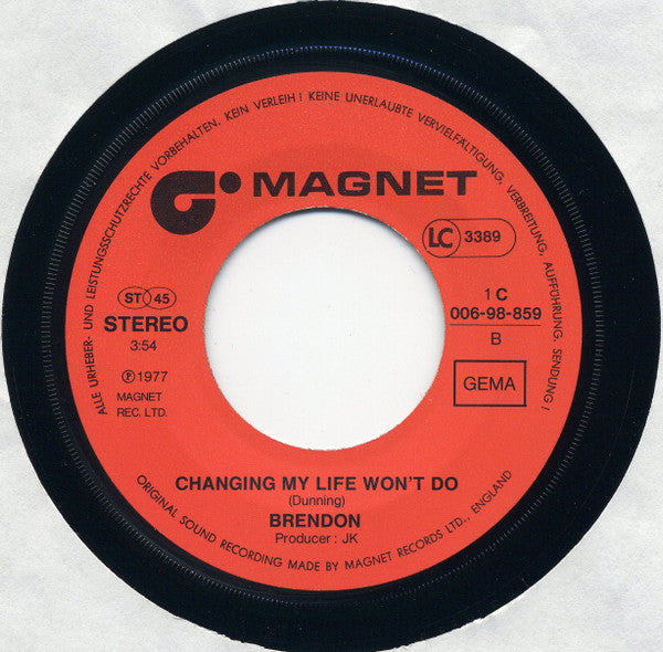 Brendon (2) : Gimme Some (7", Single)