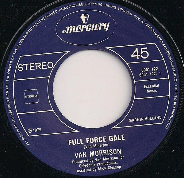 Van Morrison : Full Force Gale (7", Single)