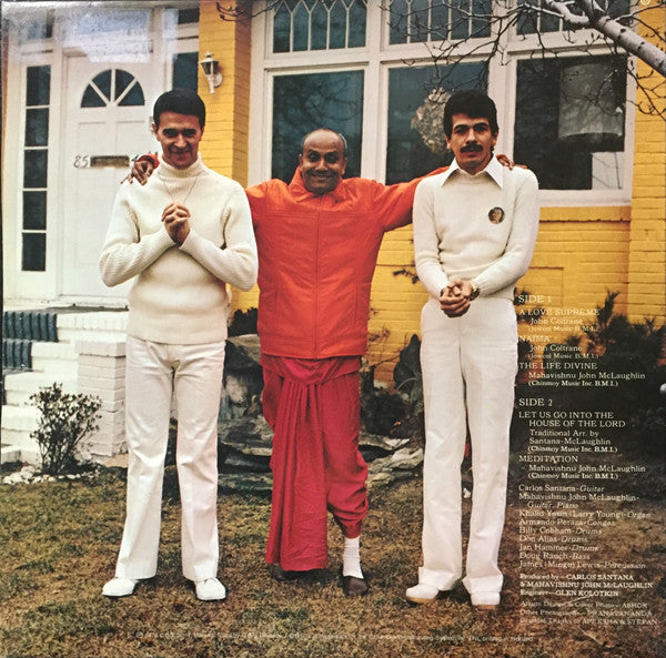 Carlos Santana / Mahavishnu John McLaughlin* : Love Devotion Surrender (LP, Album, Gat)