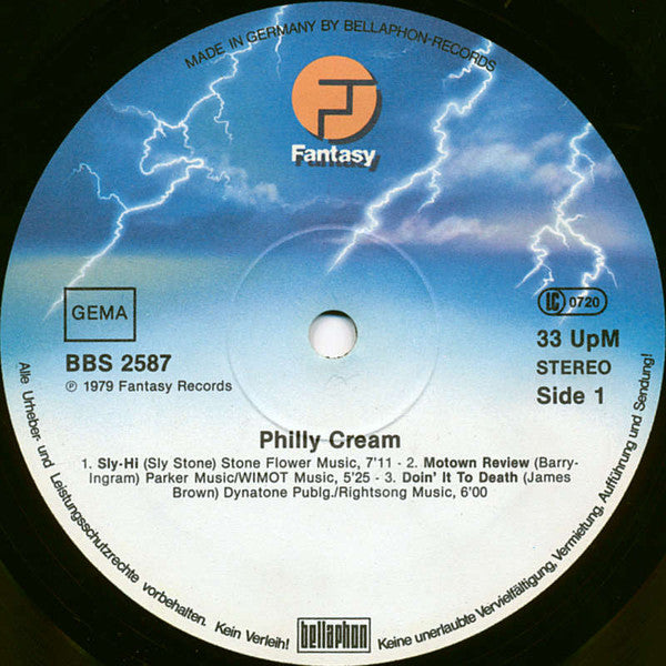 Philly Cream (2) : Philly Cream (LP, Album)