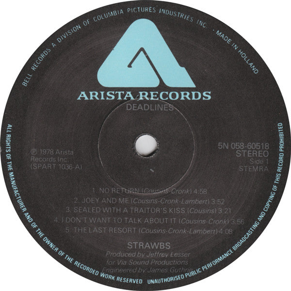 Strawbs : Deadlines (LP, Album, Gat)