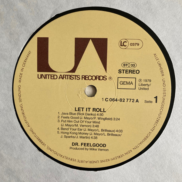 Dr. Feelgood : Let It Roll (LP, Album)