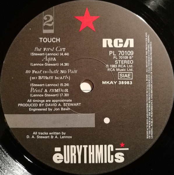 Eurythmics : Touch (LP, Album)
