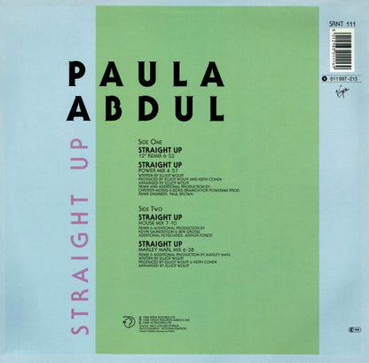 Paula Abdul : Straight Up (12", Single, Gre)
