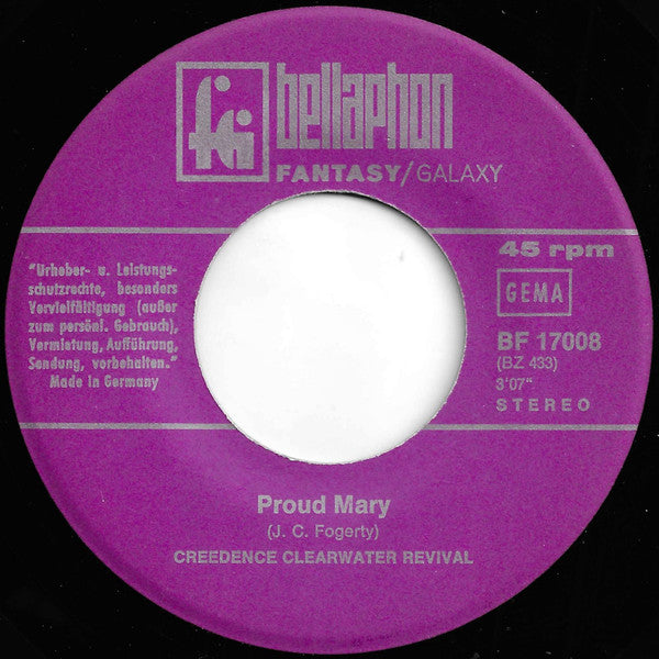 Creedence Clearwater Revival : Proud Mary (7", Single)
