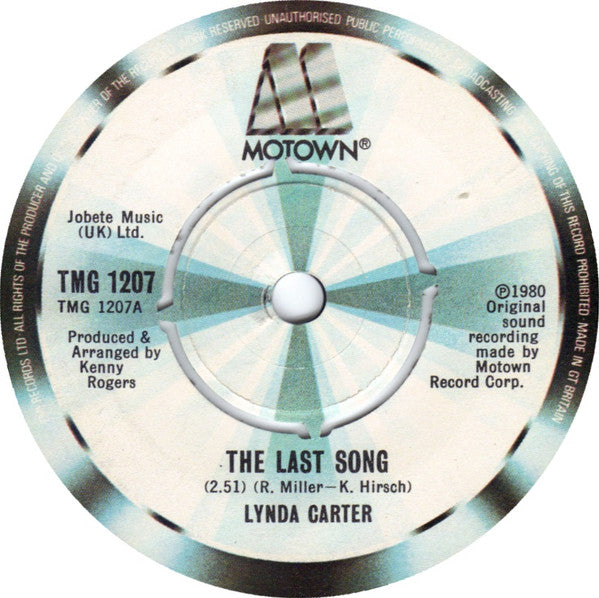Lynda Carter : The Last Song (7", Single)