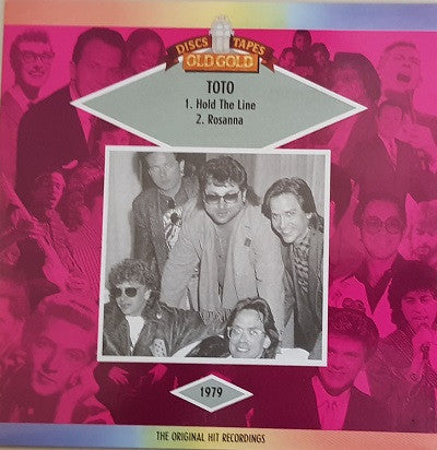 Toto : Hold The Line / Rosanna (7", Red)